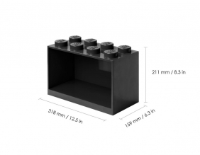 Lego, półka Brick 8 - Czarna (41151733)